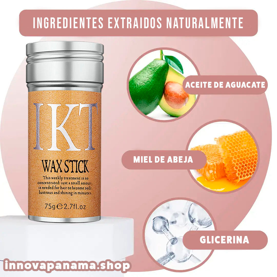 Cera para Peinar Wax Stick- 100% Ingredientes Naturales
