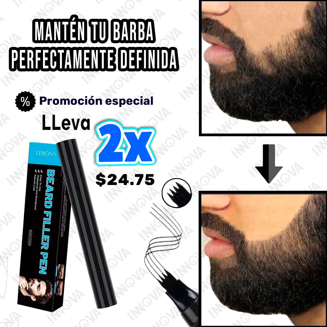 2 Lápiz Mágico Pro para Cejas y Barba🖌️+ 2 CEPILLOS GRATIS