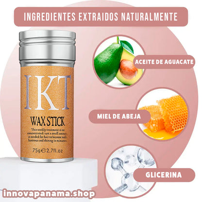 Cera para Peinar Wax Stick- 100% Ingredientes Naturales