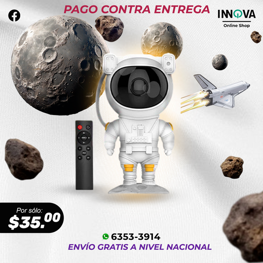 Explora el Universo en Casa 🌌 | Proyector LED Astronauta🧑🏼‍🚀