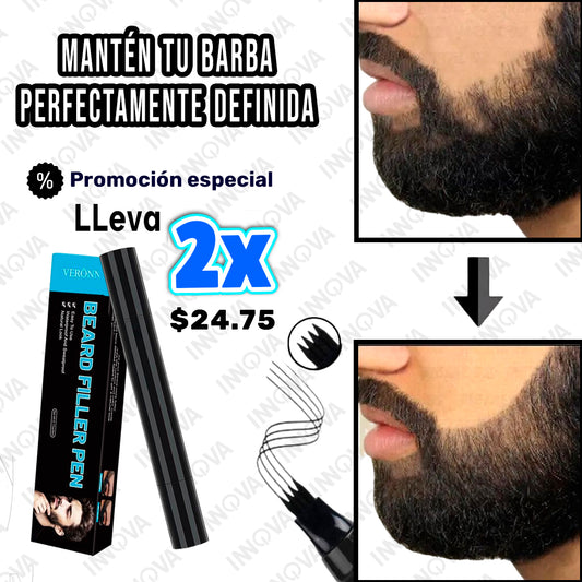 2 Lápiz Mágico Pro para Cejas y Barba🖌️+ 2 CEPILLOS GRATIS
